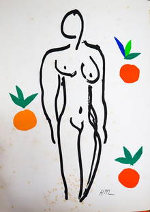 Henri Matisse - Untitled from Verve Suite: Artist: Henri Matisse Title: Untitled from Verve Suite Year: 1952 Dimensions: 14in. by 10 1/4in. Edition: From the rare limited edition Publisher: Teriade Pari