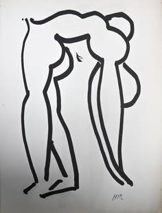 Henri Matisse - Untitled from Verve Suite: Artist: Henri Matisse Title: Untitled from Verve Suite Year: 1952 Dimensions: 14in. by 10 1/4in. Edition: From the rare limited edition Publisher: Teriade Pari