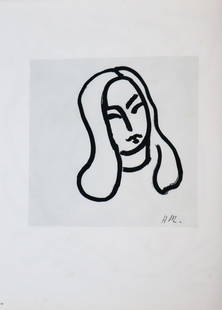 Henri Matisse - Untitled from Verve Suite: Artist: Henri Matisse Title: Untitled from Verve Suite Year: 1952 Dimensions: 14in. by 10 1/4in. Edition: From the rare limited edition Publisher: Teriade Pari
