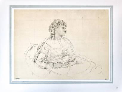 Edgar Degas (After) - Portrait de Madame Gobillard: Artist: Edgar Degas (After) Title: Portrait de Madame Gobillard Morisot Year: 1864 Dimensions: 16in. by 20in. Edition: 70 From the rare limited edition of 250 Publi