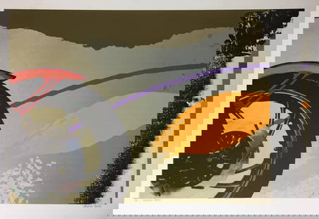 Micheal Knigin - Crimson Bean: Artist: Micheal KniginTitle: Crimson BeanYear: 1980Dimensions: 24 1/2in. by 36in.Weight: 0Edition: From the Rare Limited Artist's Proof EditionMedium: Serigraph in ColorsCondition: ExcellentSignature