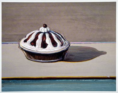 Wayne Thiebaud - Crown tart: Artist: Wayne ThiebaudTitle: Crown tartYear: 2019Dimensions: 8 1/2 x 9 1/2 in.Edition: From the Rare Limited EditionMedium: Offset Lithograph on gloss text paperCondition: ExcellentComes with Letter