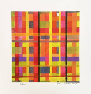Diane Batson-Smith - Southern Grid #2: Artist: Diane Batson-SmithTitle: Southern Grid #2Year: 2016Dimensions: 11 x 11 in.Edition: From the rare limited edition of 125Medium: Original offset lithograph in colors on paperCondition: