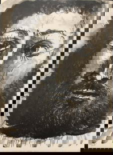Pablo Picasso (After) - Visage d'homme barbu a epaisse: Artist: Pablo Picasso (After) Title: Visage d'homme barbu a epaisse Year: 1957 Dimensions: 14 .5in. by 11in. Edition: From the rare limited edition of 226 Suite: