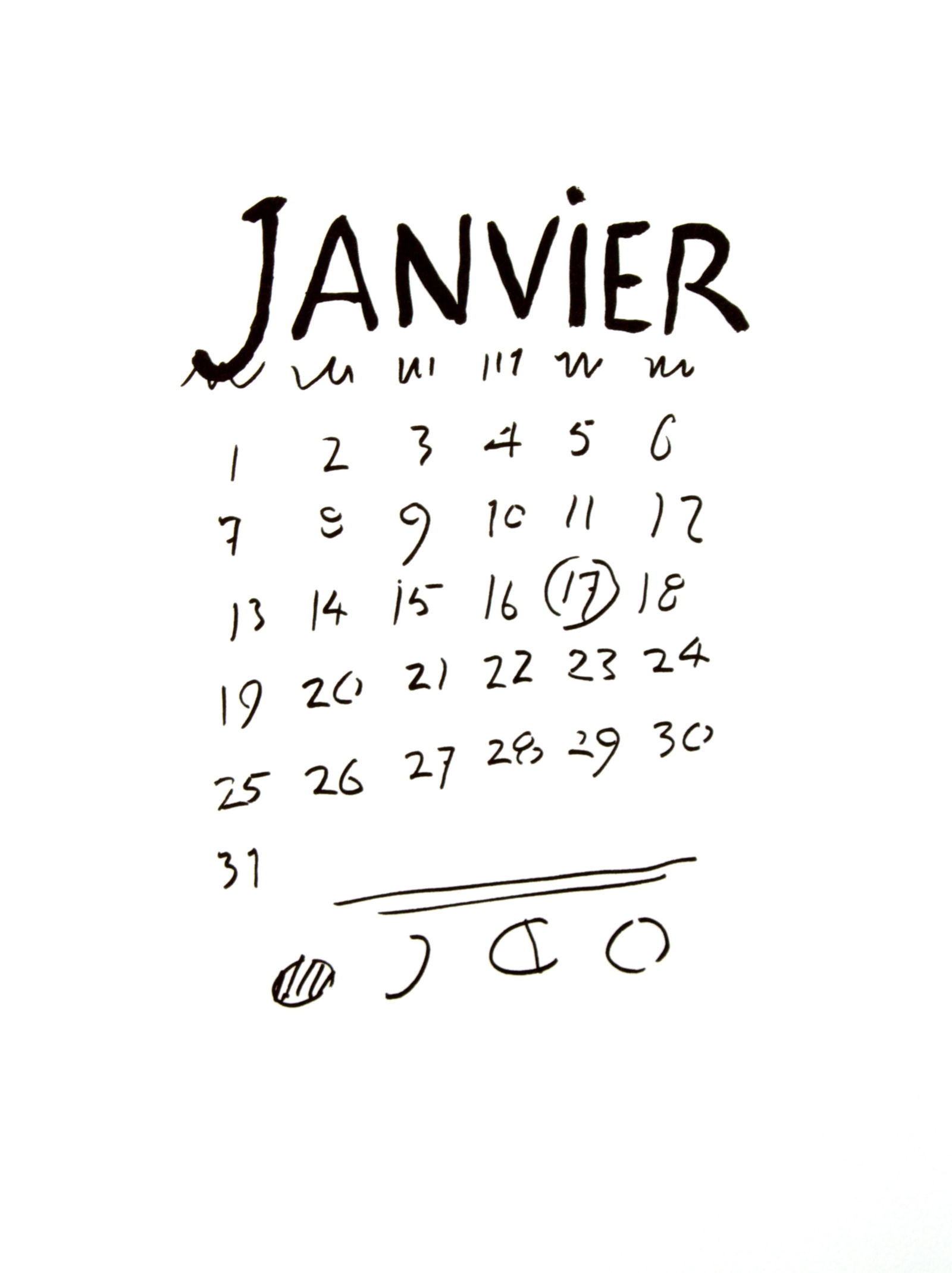 Man Ray - Janvier: Artist: Man Ray Title: Janvier Year: 1948 Dimensions: 15in. by 11.25in. Edition: From the limited edition of 150 Publisher: Editions Pierre Belfond Paris