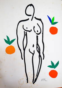 Henri Matisse - Untitled from Verve Suite: Artist: Henri Matisse Title: Untitled from Verve Suite Year: 1952 Dimensions: 14 x 10 1/4 in. Edition: From the rare limited edition Publisher: Teriade, Paris,