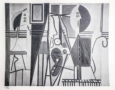 Pablo Picasso - Le verre D'absinthe: Artist: Pablo PicassoTitle: Le verre D'absintheDimensions: 8.5in. by 11in.Edition: From the rare limited edition Suite: Pablo Picasso by Eugenio D'OrsMedium: Lithograph on paperCondition: