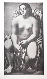Pablo Picasso - Nu assis: Artist: Pablo PicassoTitle: Nu assisDimensions: 8.5in. by 11in.Edition: From the rare limited edition Suite: Pablo Picasso by Eugenio D'OrsMedium: Lithograph on paperCondition: ExcellentSignature