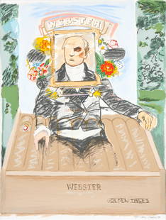 Larry Rivers - Webster Golden Tales: Artist: Larry RiversTitle: Webster Golden TalesYear: 1990Dimensions: 50 1/4 x 38 5/8 in.Edition: 23 from the rare limited edition of 35Publisher: Michael Mackenzie, New YorkMedium: Original Color