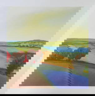 Unknown Artist - Landscape: Artist: Unknown ArtistTitle: LandscapeDimensions: 24in. by 24in.Edition: From the rare limited edition of 400Medium: Original Lithograph in colors on PaperCondition: ExcellentSignature Details: Hand
