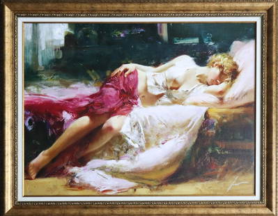 Pino - Feelings of warmth nostalgia and love: Artist: PinoTitle: Feelings of warmth nostalgia and loveDimensions: 28in. by 37.5in.Edition: From the rare limited edition of 295Medium: Original color giclee on paperCondition: ExcellentSignature