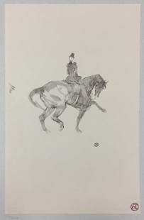 Henri Toulouse-Lautrec - Ecuyere de Haute Ecole - Le: Artist: Henri Toulouse-Lautrec Title: Ecuyere de Haute Ecole - Le Passage Year: 1908 Dimensions: 17in. by 12 3/8in. Edition: From the Rare Limited Edition of 200 Pu