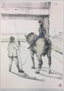 Henri Toulouse-Lautrec - Travail de Repetition du: Artist: Henri Toulouse-Lautrec Title: Travail de Repetition du Panneau Year: 1908 Dimensions: 17in. by 12 3/8in. Edition: From the Rare Limited Edition of 200 Publi