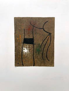 Joan Miro - Untitled 2.5 (from Femme portfolio): Artist: Joan Miro Title: Untitled 2.5 (from Femme portfolio) Year: 1965 Dimensions: 23 x 17 3/4 in. Edition: From the limited edition of 50 Publisher: Maeght Ed