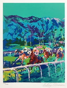 LeRoy Neiman - Santa Anita: Artist: LeRoy NeimanTitle: Santa AnitaYear: 1979Dimensions: 13 1/2 x 11 1/2 in.Edition: Numbered from the Rare Limited Edition of 1200Medium: Serigraph in Colors on PaperCondition: ExcellentSignature