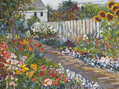 John Powell - Country Path: Artist: John PowellTitle: Country PathEdition: From the rare limited edition of 350Medium: Original serigraph on paperCondition: ExcellentSignature Details: Hand-signedComes with Letter of