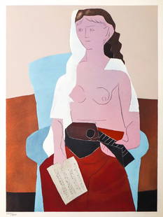 Pablo Picasso - Le fils de L'Artiste: Artist: Pablo PicassoTitle: Le fils de L'ArtisteYear: Dimensions: 11 x 9 in.Edition: From the rare limited editionSuite: Pablo Picasso by Eugenio D'OrsMedium: Color Lithograph on paperCondition:
