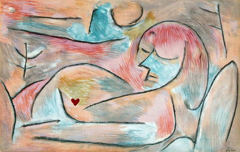 Paul Klee Sommeil D Hiver: Artist: Paul KleeTitle: Sommeil D'HiverYear: 1938Dimensions: 8.75in. by 13.25in.Edition: From the rare limited edition publication "Verve"Medium: Original lithograph in colorsCondition: