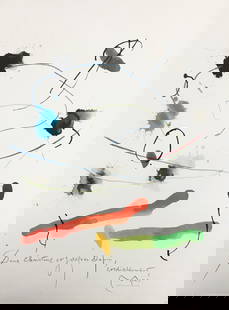 Joan Miro (After) - Pour M Jacques Dupin: Artist: Joan Miro (After) Title: Pour M Jacques Dupin Year: 1964 Dimensions: 15in. by 11in. Edition: From the rare limited edition Publisher: XXe Siecle Paris</