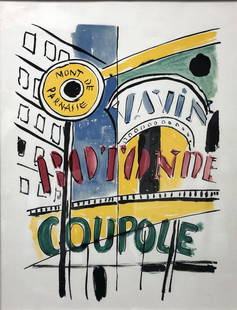 Fernand Leger - Monte de Parnasse: Artist: Fernand Leger Title: Monte de Parnasse Year: 1959 Dimensions: 16 3/4in. by 12 5/8in. Edition: From rare edition of 200 Publisher: Teriade (Efstratios El