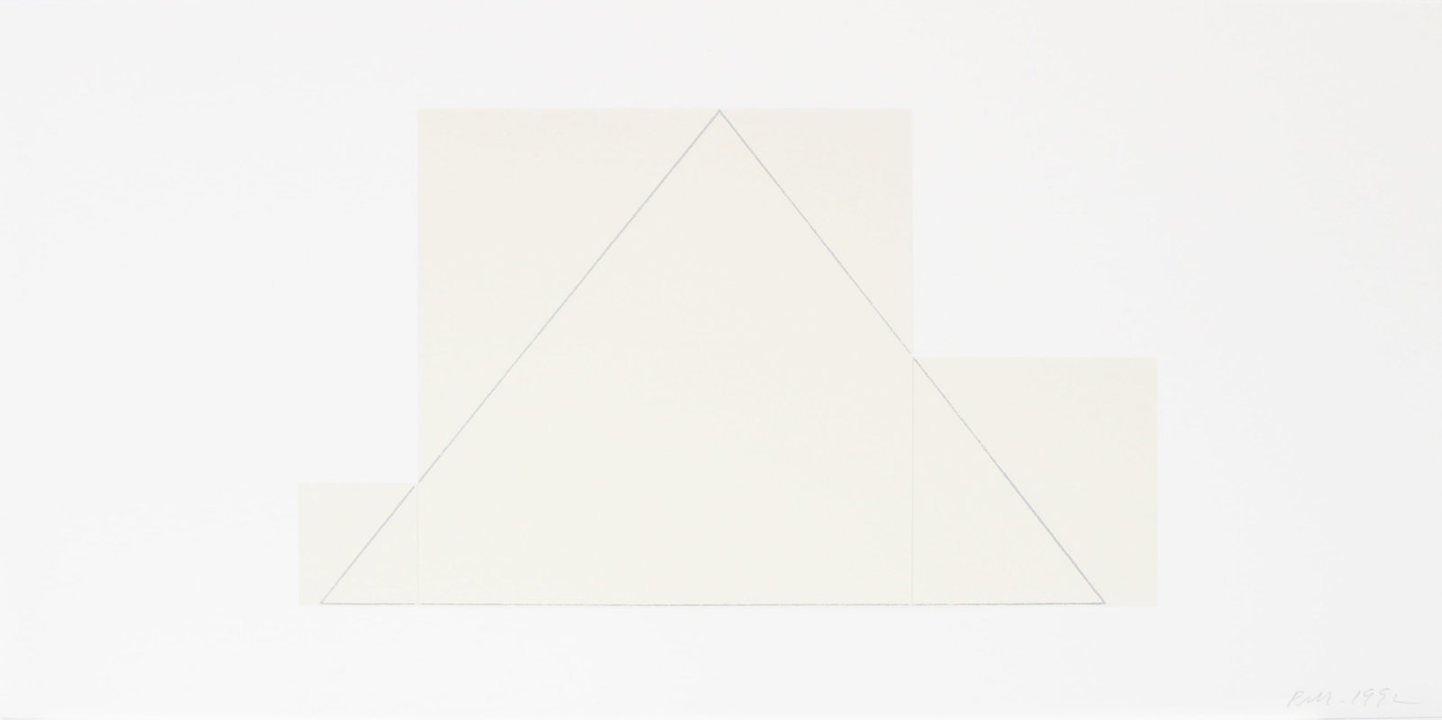 Robert Mangold - Untitled from "A Book of Silk Screen: Artist: Robert Mangold Title: Untitled from "A Book of Silk Screen Prints" Year: 1992 Dimensions: 24in. by 11.5in. Edition: From the limited edition of 300 Publishe