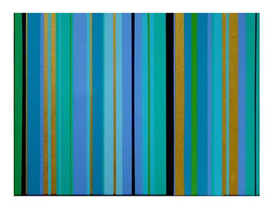 Beth Liez - Blue and Gold: Artist: Beth Liez Title: Blue and Gold Year: 2022 Dimensions: 16in. by 12in. Edition: Original One-of-a-Kind Painting Medium: Hand painted acrylic on canvas
