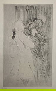 Henri Toulouse-Lautrec (After) - Jeanne Granier: Artist: Henri Toulouse-Lautrec (After) Title: Jeanne Granier Dimensions: 7.75in. by 10.5in. Edition: from the rare limited edition of 30 DX Suite: Atour de Toulouse-Lautrec