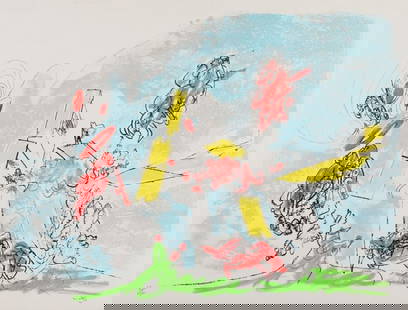Roberto Matta - Untitled: Artist: Roberto Matta Title: Untitled Year: 1971 Dimensions: 19 1/4in. by 25 1/2in. Edition: Numbered from the rare limited edition of 100 Suite: Fog Mog Magog<