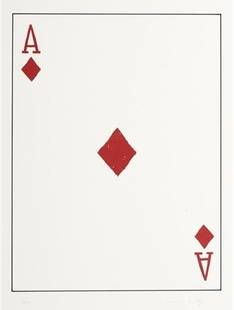 William Wegman - Ace of Diamonds: Artist: William Wegman Title: Ace of Diamonds Year: 1998 Dimensions: 25.5in. by 20in. Edition: From the rare limited edition of 40 Medium: Original Lithograph o