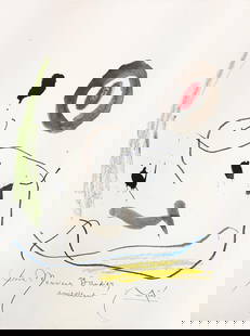 Joan Miro (After) - Pour M Pierre Baudier: Artist: Joan Miro (After) Title: Pour M Pierre Baudier Year: 1964 Dimensions: 15in. by 11in. Edition: From the rare limited edition Publisher: XXe Siecle Paris<