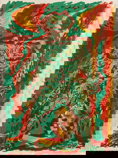 Andre Masson - Le Peigne De Crapaudette: Artist: Andre Masson Title: Le Peigne De Crapaudette Year: 1972 Dimensions: 14 1/2 x 11 in. Edition: Numbered from the rare limited edition of 190 CLVB DV LVRE Suite: