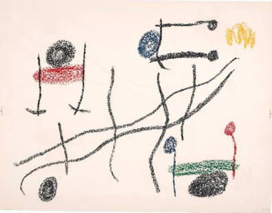 Joan Miro - Untitled IV: Artist: Joan Miro Title: Untitled IV Year: 1978 Dimensions: 20 5/8in. by 28in. Edition: From the rare limited edition of 75 Publisher: Maeght Mourlot