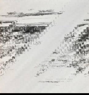 James McNeill Whistler (After) - Chelsea Rags: Artist: James McNeill Whistler (After) Title: Chelsea Rags Dimensions: 13.5in. by 11.5in. Edition: From the rare limited edition Medium: Original Ecthingand Drypoint printed o