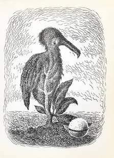 Rene Magritte - Untitled (Leaf Bird): Artist: Rene Magritte Title: Untitled (Leaf Bird) Year: 1948 Dimensions: 10in. by 7 3/8in. Edition: From the Rare Limited Edition Publisher: La Boetie Editions<