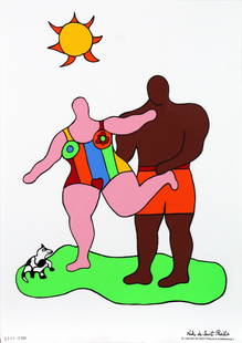 Niki de Saint Phalle - Le Soleil: Artist: Niki de Saint PhalleTitle: Le SoleilYear: 1999Dimensions: 20in. by 14in.Edition: From the limited edition of 2500Publisher: Niki de Saint Phalle and Flammarion 4Medium: Original serigraph on