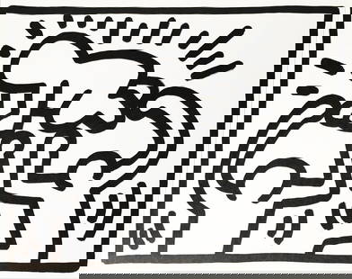 Keith Haring - December to May: Artist: Keith HaringTitle: December to MayYear: 1989-1990Dimensions: 12in. by 14in.Edition: From the Rare Limited EditionPublisher: Pop ShopSuite: Color It Yourself Keith Haring CalenderMedium: