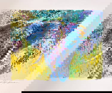 LeRoy Neiman - Bull Elephant: Artist: LeRoy NeimanTitle: Bull ElephantYear: 1997Dimensions: 17 1/2 x 23 in.Edition: From the Limited Edition of 385Medium: Serigraph on paperCondition: ExcellentSignature Details: Signed and