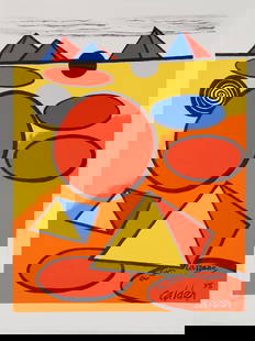 Alexander Calder (After) - San Lazzaro: Artist: Alexander Calder (After) Title: San Lazzaro Year: 1975 Dimensions: 14 x 10 in. Edition: From the rare limited edition 575 Publisher: Editions XXe Siecle