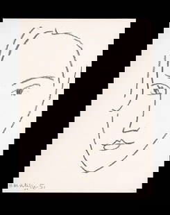 Henri Matisse - Head: Artist: Henri Matisse Title: Head Year: 1951 Dimensions: 9.25in. by 7.25in. Edition: 31 from the limited edition of 450 Publisher: Museum of Modern Art