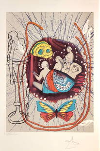 Salvador Dali - Renaissance: Artist: Salvador Dali Title: Renaissance Year: 1977 Dimensions: 23 1/4 x 18 in. Edition: From the rare Artist Proof edition of LXV Publisher: Bowles/Hopkins, Sa