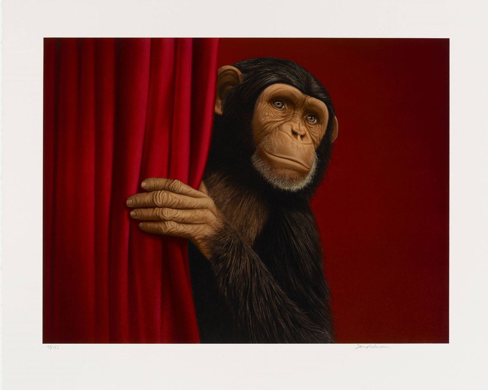 Tom Palmore - Curtain Call for Teresa: Artist: Tom Palmore Title: Curtain Call for Teresa Dimensions: 29 x 36 in. Edition: from the limited edition of 185 Medium: Lithograph in colors on paper Condition: