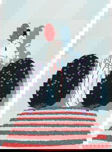 Erte - Lafayette: Artist: Erte Title: Lafayette Year: 1979 Dimensions: 31 3/4 x 23 1/2 in. Edition: From the Rare Limited Edition of 300 Publisher: Circle Fine Art Med