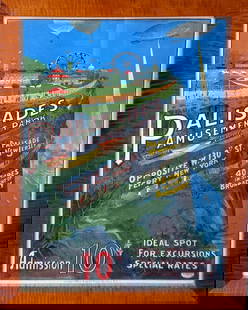 Unknown Artist - Vintage Poster: Palisades Amusement Park Advertising Poster: Artist: Unknown Artist Title: Vintage Poster: Palisades Amusement Park Advertising Poster Dimensions: 22 1/2 x 33 in. Edition: From the a unknown limited edition Medium: Litho