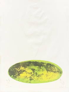 Hoi Lebedang - Chevaux Au Paradis: Artist: Hoi LebedangTitle: Chevaux Au ParadisYear: 1980sDimensions: 19 1/2in. by 25 3/4in.Edition: From the rare limited edition of 120Medium: Original Etching and Lithograph with Embossing on