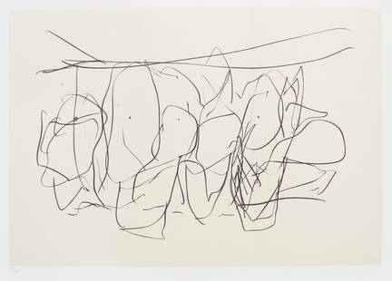 Robert Motherwell - Untitled 20: Artist: Robert Motherwell Title: Untitled 20 Year: 1988 Dimensions: 35in. by 21in. Edition: From the Rare Limited Edition of 750 Publisher: The Limited Edition