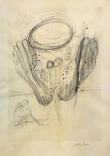 Salvador Dali - Sa Symetrie n Appartenait: Artist: Salvador Dali Title: Sa Symetrie n Appartenait Year: 1973 Dimensions: 24 3/8in. by 15 3/4in. Edition: From the Rare Limited Edition of 150 Publisher: Al