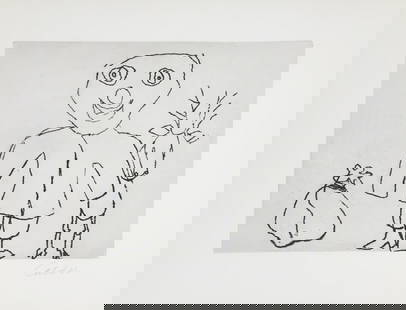 Alexander Calder - Santa Claus X: Artist: Alexander Calder Title: Santa Claus X Year: 1974 Dimensions: 26.75in. by 20.5in. Edition: From the limited edition of 175 Publisher: Editions de L'Herne Paris Suite: Santa Claus Medium: Origin