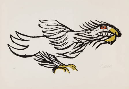 Alexander Calder - L'Aigle (from the Flying Colors series): Artist: Alexander Calder Title: L'Aigle (from the Flying Colors series) Year: 1975 Dimensions: 23 3/4 x 34 in. Edition: from the limited E.A. edition, aside from the edition o