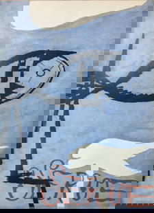 Georges Braque - Verve Cover: Artist: Georges BraqueTitle: Verve CoverYear: 1938Dimensions: 14in. by 10 1/2in.Weight: 0Edition: From the rare limited editionSuite: Verve Vol. 1 No. 3Medium: Original lithograph in colors on