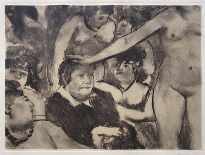 Edgar Degas (After) - Petite Fete de la Patronne: Artist: Edgar Degas (After)Title: Petite Fete de la PatronneYear: 1948Dimensions: 9in. by 12 1/4in.Edition: From the Rare Limited Edition of 500Publisher: Quatre Chemins Editart Paris Shoman Art